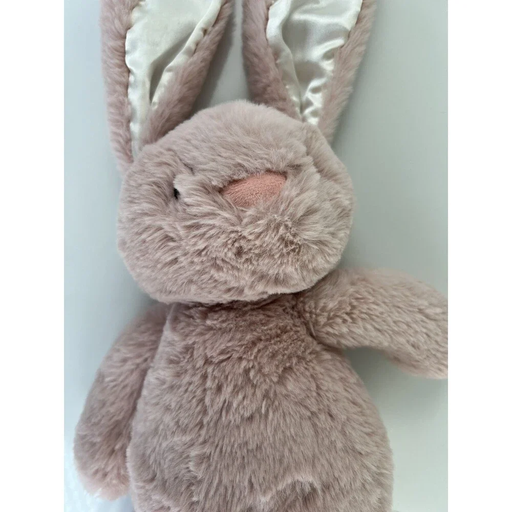 Spark Create Imagine Rabbit Stuffed Animal Plush Toy Easter Satin Ears Lovey Toy